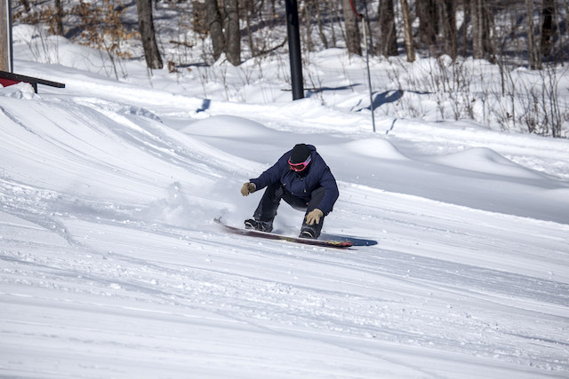 Snowboarding is a fun way to get to the bottom of a hill — fast.