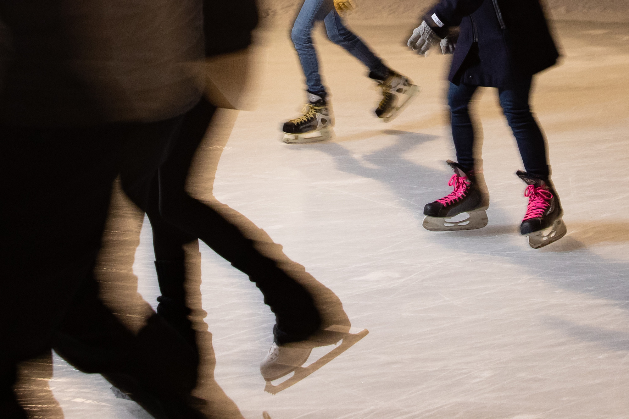 people skating around
