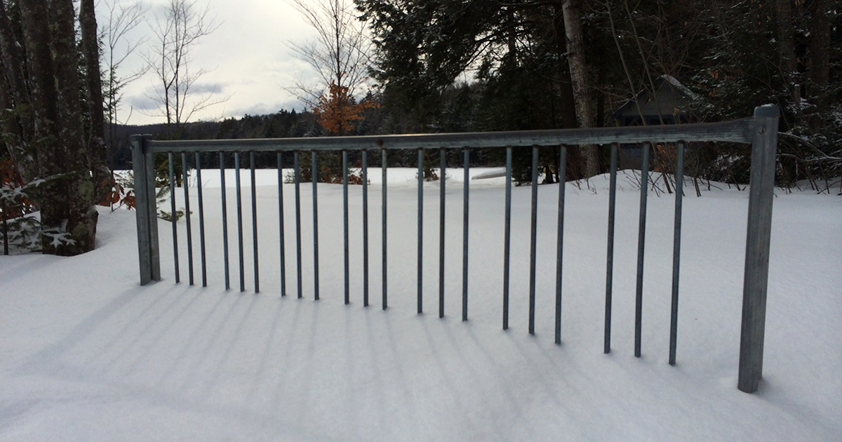 Bike Rack along the Lake Trail at Lapland Lake 