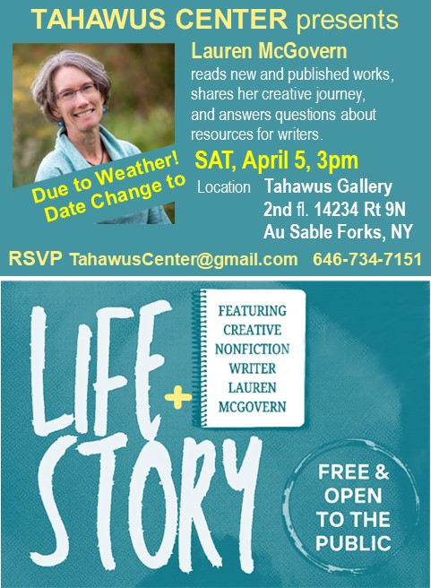 Life + Story event flyer