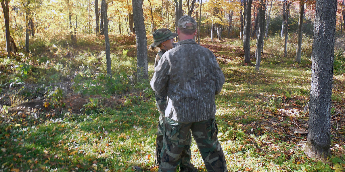 Dad Teaching Me To Hold A Gun