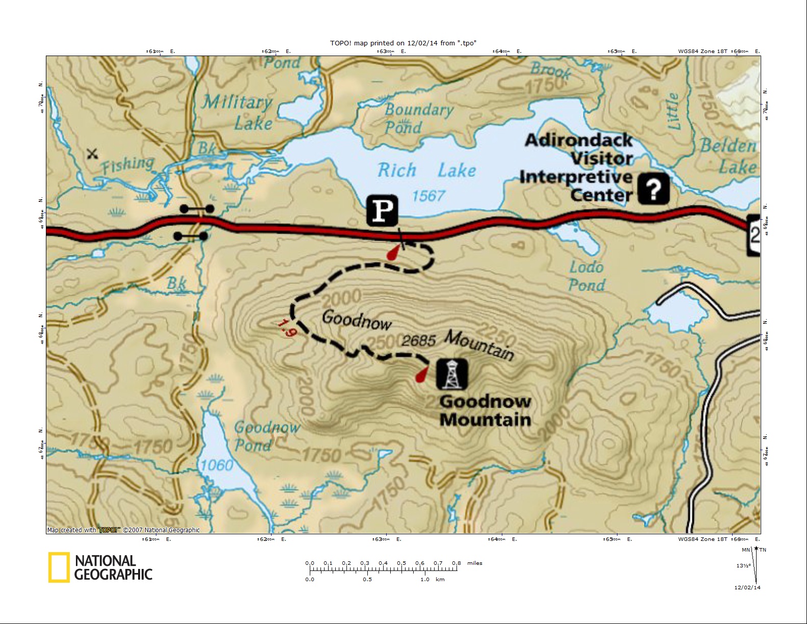 Map of Goodnow