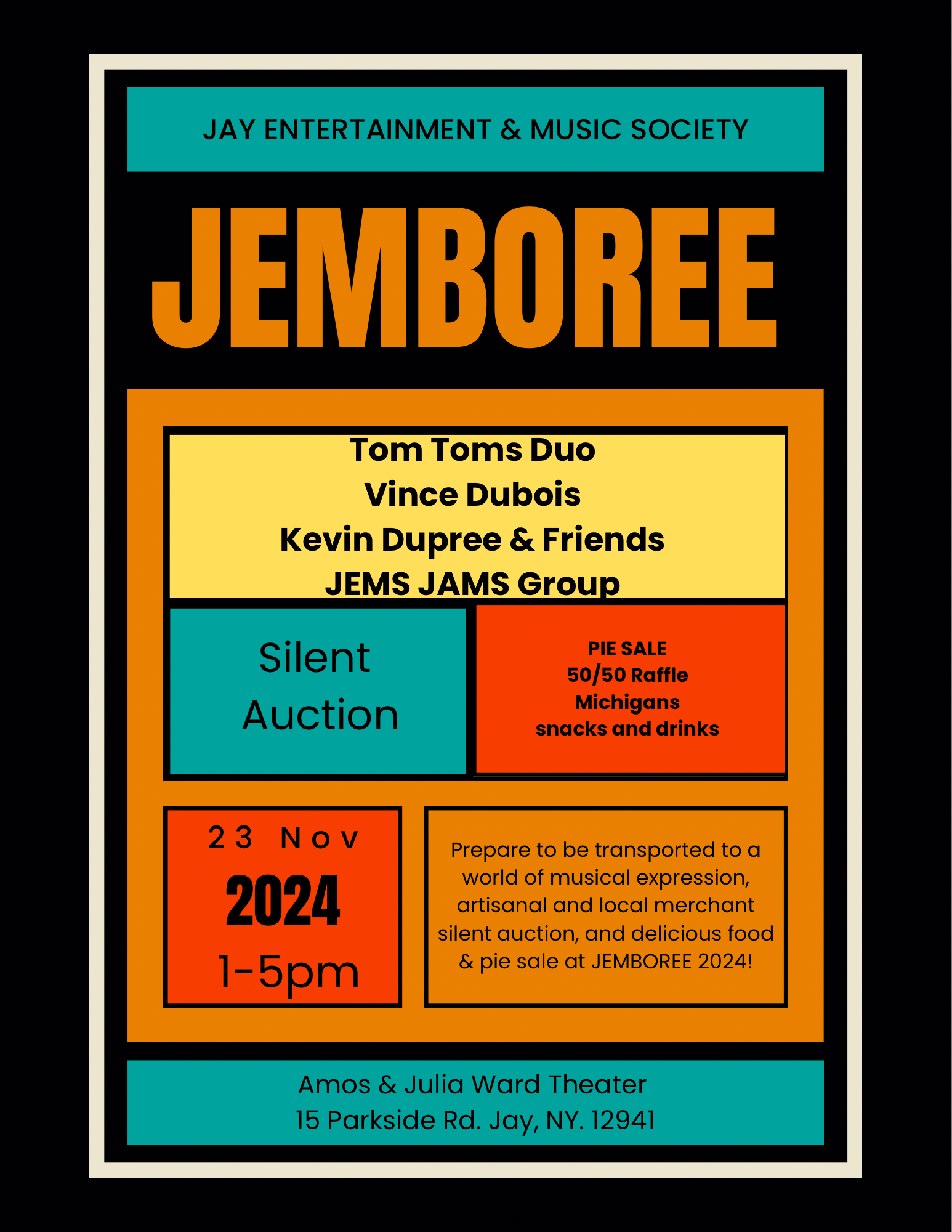 Event poster for the 2024 JEMBOREE