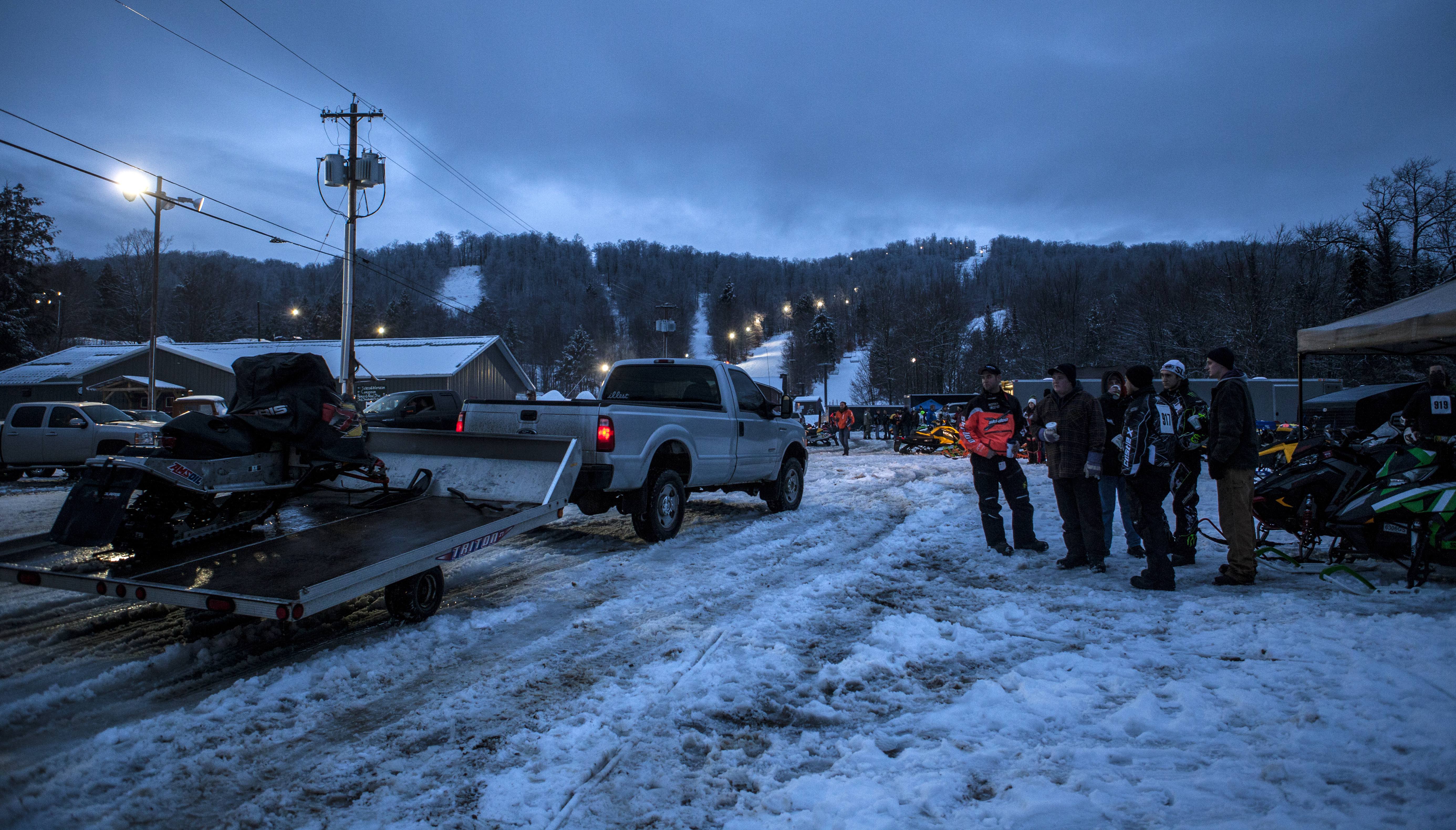 More snowmobiles than I have ever seen!