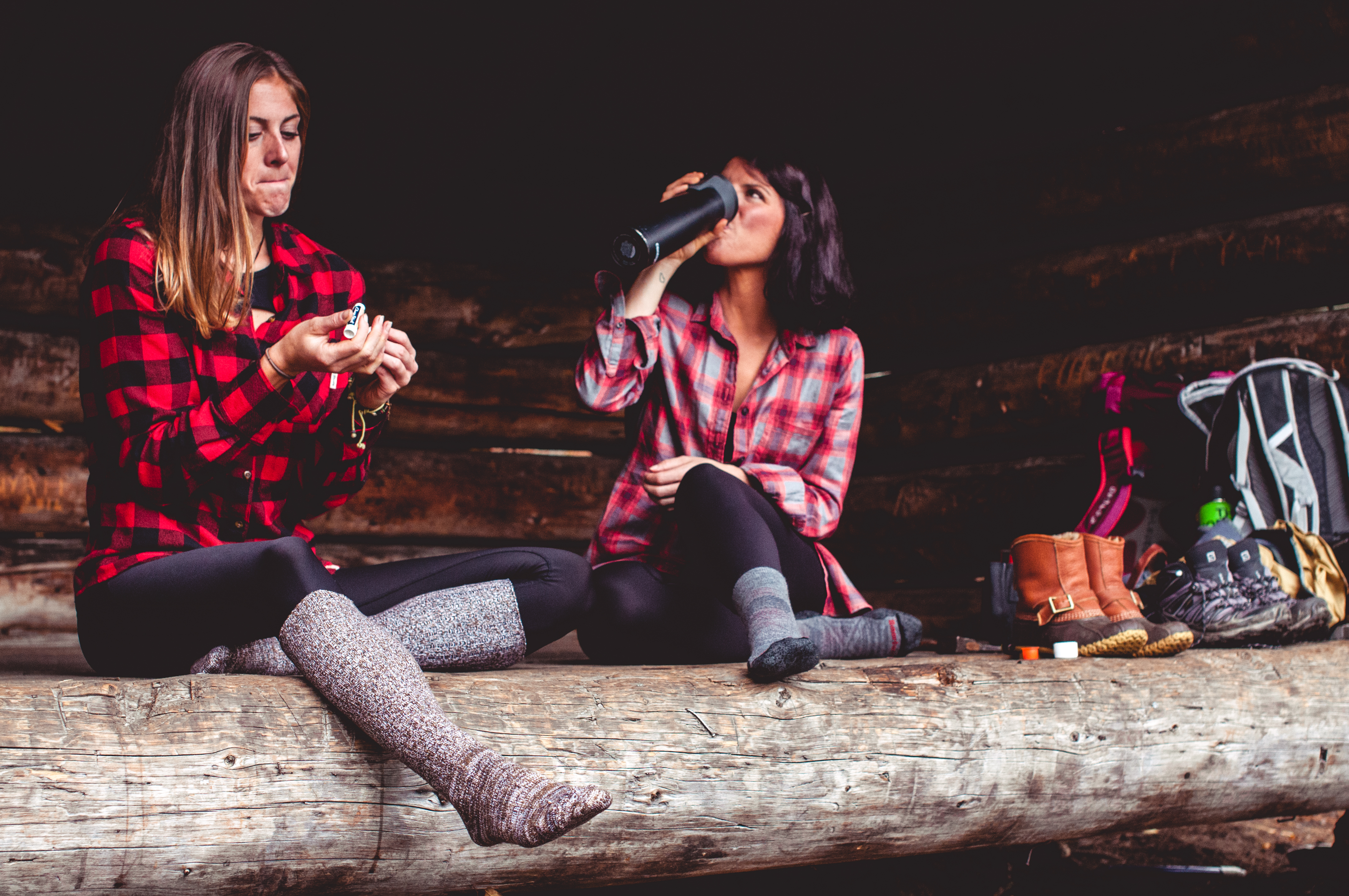 Lean-to camping in the Adirondacks.